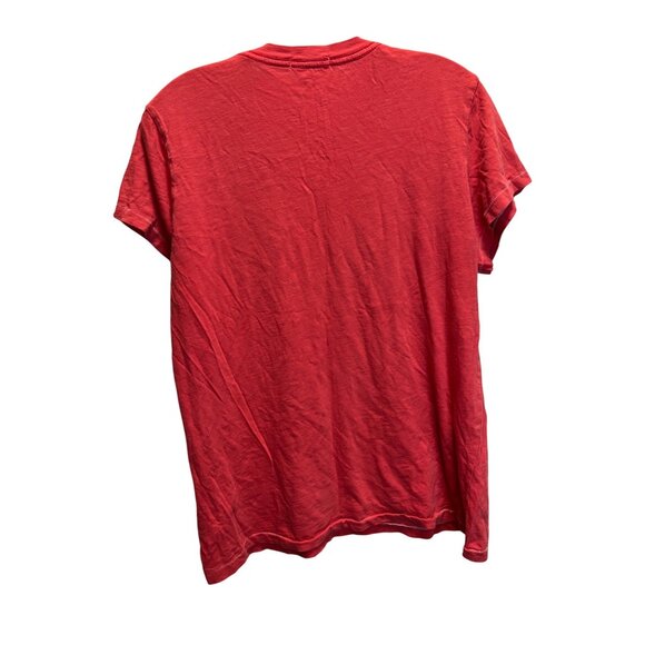 Lucky Brand Red Graphic T-Shirt XL 100% Cotton Winged Heart Design - Picture 2 of 5